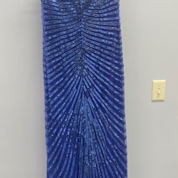 Sherri Hill Formal Gown Style 1714 Sapphire Size 16 NWT - Picture 4 of 9